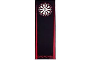 ‎KINGPOWER Kingpower Dartmatte Dart Teppich Turnier Matte Abwurflinie Bodenschutz Zubehör Dartpfeile Dartscheibe Dartboard 2 Größen 237cm und 290cm Verschiedene Designs