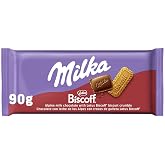 Milka Milk Chocolate Tablet with Lotus Biscoff, 90 g | Milka Milk Chocolate Lotus Biscoff, Enjoy Any Time of the Day