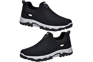 AZMAHT Scarpe Impermeabili Uomo Scarpe Slip-on Mocassini Scarpe Uomo Senza Lacci Scarpe Uomo Invernali Scarpe Ortopediche Uomo Scarpe Uomo Invernali