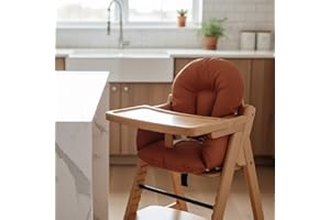 Easy Dort Coussin de Chaise Haute bébé Coton Enduit Couleur - Marsala