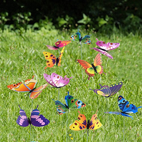 austor Garten Decor Schmetterling Einsatz Party Supplies Dekorationen Terrasse Ornaments für Outdoor Yard - 6