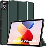TiMOVO Case for Xiaomi Redmi Pad 2 Pro 12.1'' 2025, Night Green | Slim Lightweight Case, Rigid Base, Adjustable Triangle Stan
