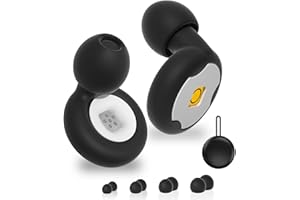 HONEXCESNG Bouchon D'oreille, 48 dB Bouchons Doreilles Anti Bruit, Confort Léger, Bouchon Oreille Réutilisables, Grade pour l'Anxiété, les Concerts et les Bibliothèques, les Sports, les DJ