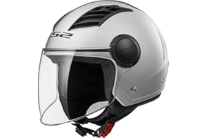 LS2, Casque Moto Jet AIRFLOW UNI Silver, XXL