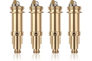 PSYQTSUARY 4 sztuki Pop-up zatrzaskowe bolce do odpływu kąpielowego do umywalki i odpływu, śruby zapasowe do sworzni sprężynowych typu pop-up, zawór odpływowy, umywalka do wanny, 4 sztuki