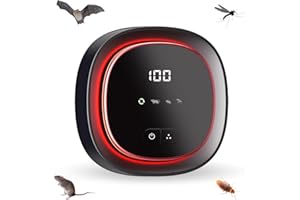 QEWEUUIE 2025 Upgrade 360°Ultraschall Mäuseabwehr,4-in-1 Plug-in mäuse vertreiben,Moskitoschutz Innenräumen für Mäuse, Wirksam gegen Ratten, Nagetiere, Mücken, Spinnen, Kakerlaken usw.-Schädlingsabwehr