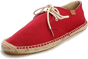 Alexis Leroy Lace Up Alpargatas de Lona para Hombre Espadrillas Slip on