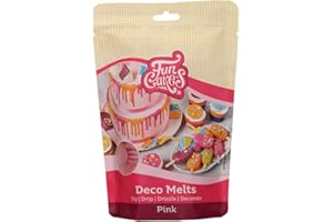 FunCakes Deco Melts Rosa - AZO Free 250 g, 1 Unidad