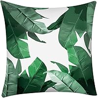 Xshuai ® 18"x18" Cactus Banana Leaf Print Pillow Case Polyester Sofa Car Cushion Cover Home Decor (A)
