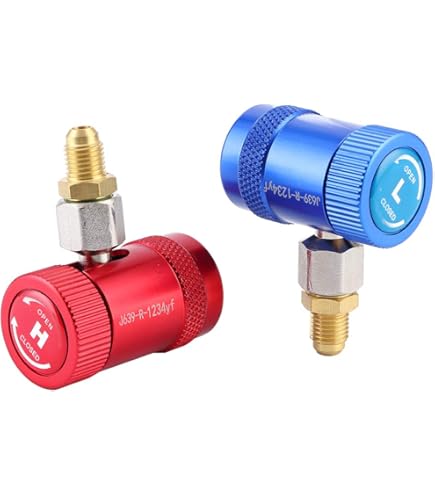 Adattatore Filettatura Sae Adattatori Refrigerante DAZZLEEX - Convertitore R134A W21.8 A 1/4' SAE Per Auto Adattatore R134A - Foto 2