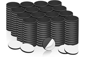 SWIHORAB Placas magnéticas autoadhesivas, 250 piezas de imán de 10x2 mm, imanes adhesivos redondos fuertes y autoadhesivos para pizarras magnéticas, imanes planos, imanes de nevera para fotos, pizarra blanca
