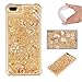Produktbild [iPhone 7 Plus] / [iPhone 8 Plus] Handy Hülle Stoßfest Glitzer Flüssig, Docrax Handyhülle Silikon Stoßfest Kratzfest Schutzhülle Bumper Case für Apple iPhone 7Plus / 8Plus (5,5 Zoll) - DOYBO42708 Gold