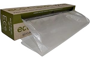 ECOGREENLIVING Compostable Catering Aprons With Tie Backs - Earth Friendly, Extra-Strong, One Size - Safety Essentials - Work Uniforms Covers - Transparent Cleaning Apron for Men, Women, Adults (50 Aprons)