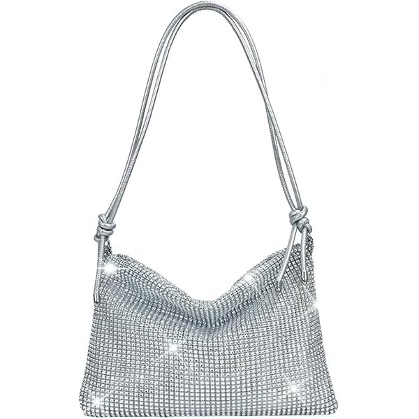 Pochette Soirée Femme Strass Brillants - Sac Chic Pour Mariage, Cérémonie, Soirée