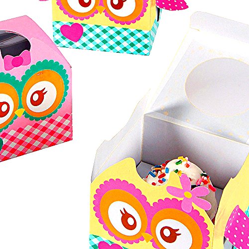German Trendseller® – 6 x Eulen Geschenke Schachteln ┃ Süßigkeiten Boxen ┃ Ideal zum befüllen für die kleinen Gäste - 2