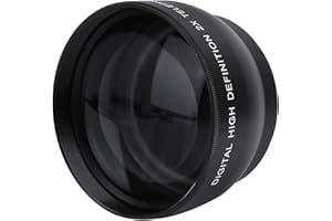 TBEST Objectif Appareil Photo Nbd,Téléobjectif 52Mm,52Mm Telephoto,Téléobjectif D'Appareil Photo 52Mm,Téléobjectif 52 Mm52 Mm 2X Mag,Objectif,52 Mm 2X Grossissement Hd Téléconvertisseur Téléobjectif Pour Ap