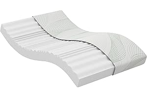 Novilla Materac 100 x 200 cm, H2-H3, 9-strefowy, piankowy, rolowany, oddychający i miękki, Öko-Tex, 13 cm