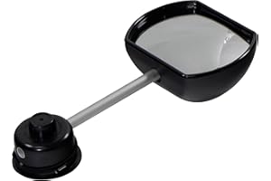 Leisurewize Suck It & See External Towing Mirrors – Flat Glass Stick-On Blind Spot Aids for Cars, Motorhomes and Caravans, Easy-Fit Travel Safety Visibility Kit