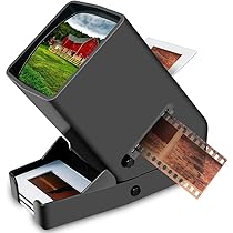 35mm Slide & Film Viewer | 3X Magnification LED Lighted | USB & Battery Powered With USB Cable
