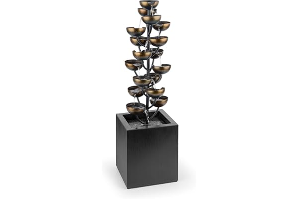 blumfeldt Joshua Tree Fontaine de Jardin à Jet d'eau (Pompe de 7 W, câble de 10 m, Convient à Une Utilisation en intérieur ou en extérieur, Circulation constante d'eau)