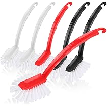 Confezione Da 2 Spazzole Abrasive Con Setole Rigide In Nylon – Multiuso Per Bagno, Cucina, Scarpe E Pavimenti – Manico Ad Anello - 3