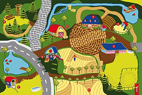 Preisvergleich Produktbild Teppino Spielteppich Kinderteppich Mein Bauernhof mit interaktivem Hörspiel