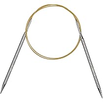 Ferri Circolari 7mm 40cm - Acciaio Inox, Doppia Punta, Per Calze E Piccoli Progetti, US 10.75