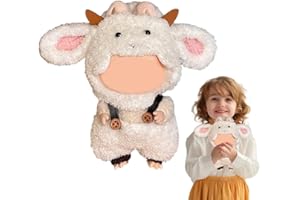 YAYNO Bekleidung für 17cm La-bu Plüsch Kuscheltier Kleidung Outfit nur Bekleidungs zubehör für 17cm Labubu Plush Pullover Hoodie Bekleidung DIY Kinder Geschenke (Puppe Nicht enthalten)
