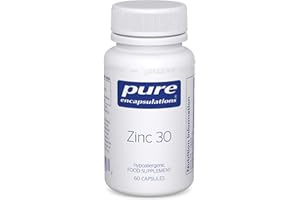Pure Encapsulations Zinc 30 - Zinc Picolinate 30mg - Highly Absorbable Hypoallergenic Supplement - 60 Capsules
