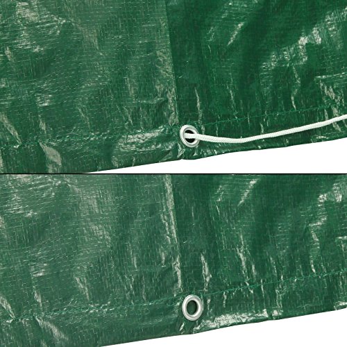 ECD Germany 200 x 160 x 70 cm Wetterfeste Gartentisch und Stühle Abdeckung Atmungsaktives Polyäthylengewebe Schutzhülle - 5