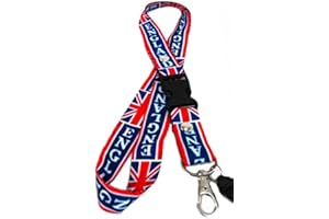 SPORTFANSHOP24 Schlüsselband/Landyard/Halsband - Union Jack und England - Keyholder/Strap