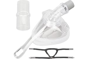 JONLAKI Ensemble de Respiration Nasale Ultime pour Appareils Respiratoires BMC F5, Comprend un Joint de Jonction en T, une Couverture Nasale et des Sangles de Couvre-chef (M)
