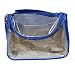 Prettykrafts Multipurpose Vanity Case - Travel Organizer - Make-up Accessories Cosmetics Bag in Transparent PVC for Ladies - Blue RS.230.00