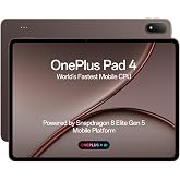 OnePlus Pad 4, 12 GB + 512 GB, Snapdragon 8 Elite Gen 5, WiFi Tablet, Dune Glow, AI Powered