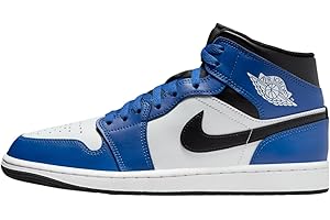 Nike Air Jordan 1 Mid DQ8426402, Sports Shoes, Blue White Black, 9 UK