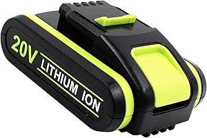 Lachy Worx - Batería de Iones de Litio (3,0 Ah, 20 V, 2500 mAh, Equivalente a WA3551, WA3553, WA3556, WA3572, WA3641, WA3553.1, para Todas Las Herramientas de jardín y Herramientas eléctricas de la