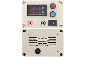 VINGVO Fuentes de alimentación de Laboratorio, Fuente de alimentación de 5 A Fuente de alimentación de CC Ajustable de 30 V para el hogar para PC para Laboratorio