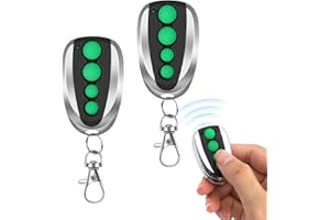 QIQIAZI 2 Pack Garage Door Remote Compatible with TOPENS M12, Garage Door Opener with 4-Button Wireless Transmitter for Automatic Swing Sliding Gate Opener Garage Door Opener