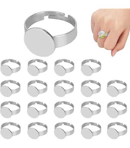 10 Bagues Vierges En Acier Inoxydable – Réglables, Styles Punk Et Breloques