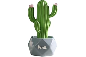 SIMDIM Statua Figurine, Piante Resina Ornamenti Statua, Moderni Soprammobili Scultura Statua Ornamenti, Accessori Casa Arredamento, Cactus Statuette Design Casa, Decorazioni Casa Moderna (verde)