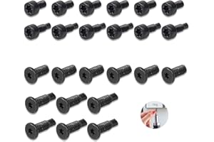Xelparuc 24pcs Ring-Door-bell Screws, Ring-Door-bell Replacement Security Screws, Compatible with Video Door-bell 2 and Pro, Video Doorbell(24pcs), black