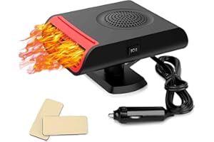 Showvigor Car Heater,Portable Windshield, New Upgrade 2 in 1 Fast Heating Car Heater That Plag into Cigarette Lighter