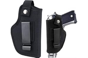 ‎REDAPRIC Verdeckte Pistolenholster für Männer Frauen, Universal Holster für Pistolen 9mm , abnehmbare Gürtelholster Training Gun Pouch, IWB/OWB Holster rechts und Links passend für S&W M&P Shield Glock …