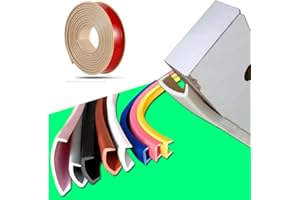 FSHANYUE Bandes de protection en forme de U en TPE pour meubles, armoire, table, plan de travail et découpes en forme de U, ruban de bordure (3 m x 15 mm, kaki)