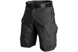 JUDY1980 Shorts Homme Sport Shorts Tactiques Classiques pour Hommes Améliorés Imperméables À Séchage Rapide Multi-Poches Pantalons Courts en Plein Air Chasse Pêche Cargo Shorts
