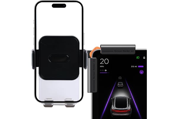 ZIAVOR Mobilhållare för Tesla Model 3/Y/X/S | Bilhållare för iPhone, Samsung, Android-mobiler med flera, Tesla-tillbehör