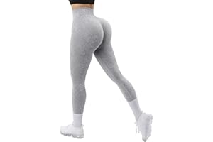 OMKAGI Women Scrunch Seamless Gym Leggings High Waist Yoga Pants Butt Lifting Workout Leggings