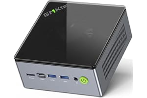‎GMKTEC GMKtec Mini PC de jeu M7 Dual LAN 2,5 Gbps AMD Ryzen 7 6850H Ordinateur de Bureau, 16 Go DDR5 Double Canal (8 Go * 2) 512 Go PCIe4.0 SSD, USB4.0, HDMI, DP, USB-C, WiFi 6E, BT 5.2