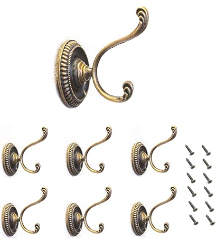 Fuxxer Lot De 6 Petits Crochets De Porte-manteaux Antiques E