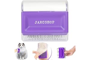 JARCSHOP 1 CEPILLO QUITAPELOS MASCOTAS más 1 CEPILLO PELO GATOS. Cepillo Quita Pelos de Gato, Cepillo Gatos Quitapelo y Quitapelos Gato - Cepillo Quitapelos, Peine Para Perros y Cepillo Pelo Perro. (MORADO)